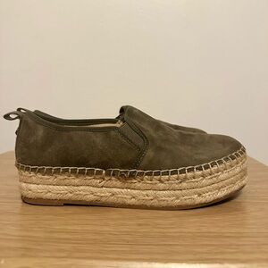 Sam Edelman Women’s Carrin Platform Espadrilles Slip On Suede Shoes Size 6.5